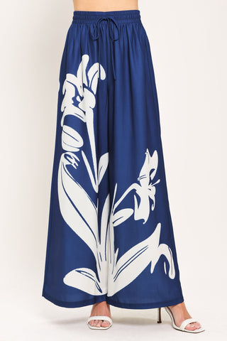 COASTAL BLOOM WOVEN WIDE PANTS - Glamourous Grace