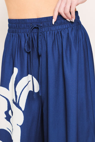 COASTAL BLOOM WOVEN WIDE PANTS - Glamourous Grace