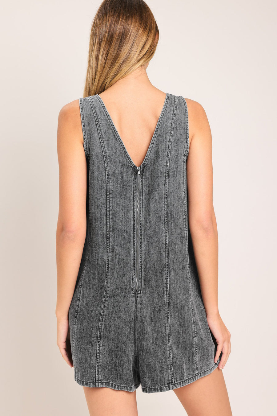 COOL SWEET LIGHTWEIGHT DENIM ROMPER - Glamourous Grace