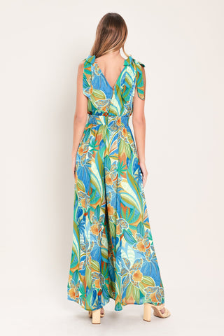 SUNSET ISLAND WOVEN JUMPSUIT