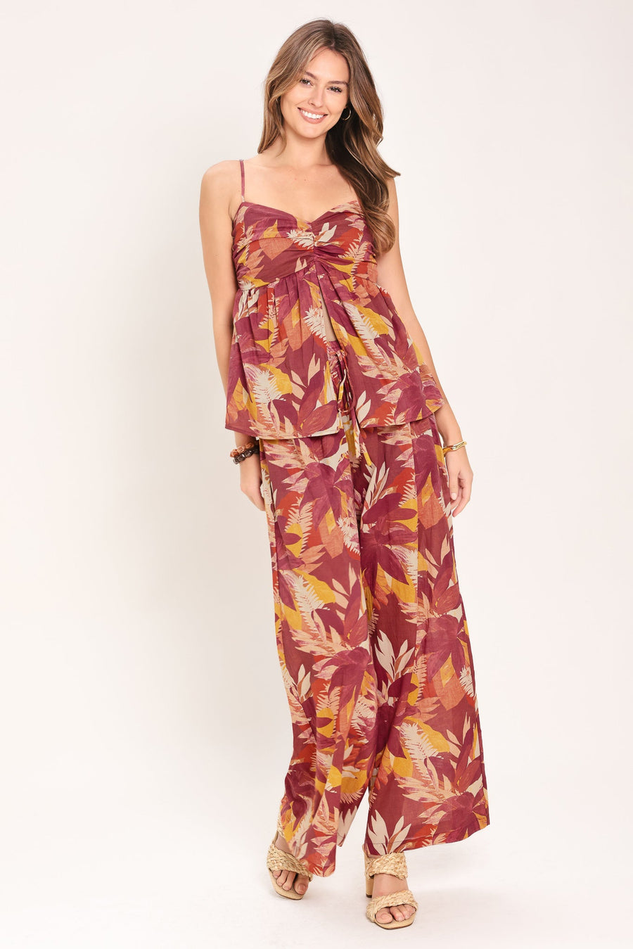 RESORT DREAM PALAZZO WOVEN WIDE LEG PANTS - Glamourous Grace