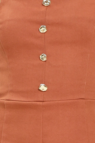 TERRACOTTA CHIC WOVEN ROMPER - Glamourous Grace