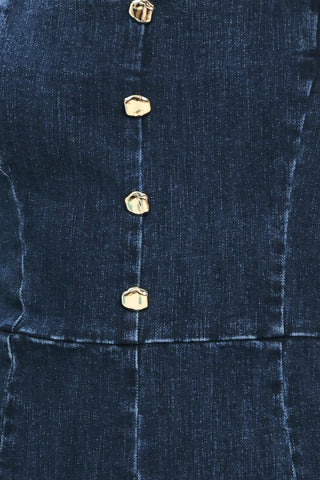DARK WASH ICON DENIM ROMPER - Glamourous Grace