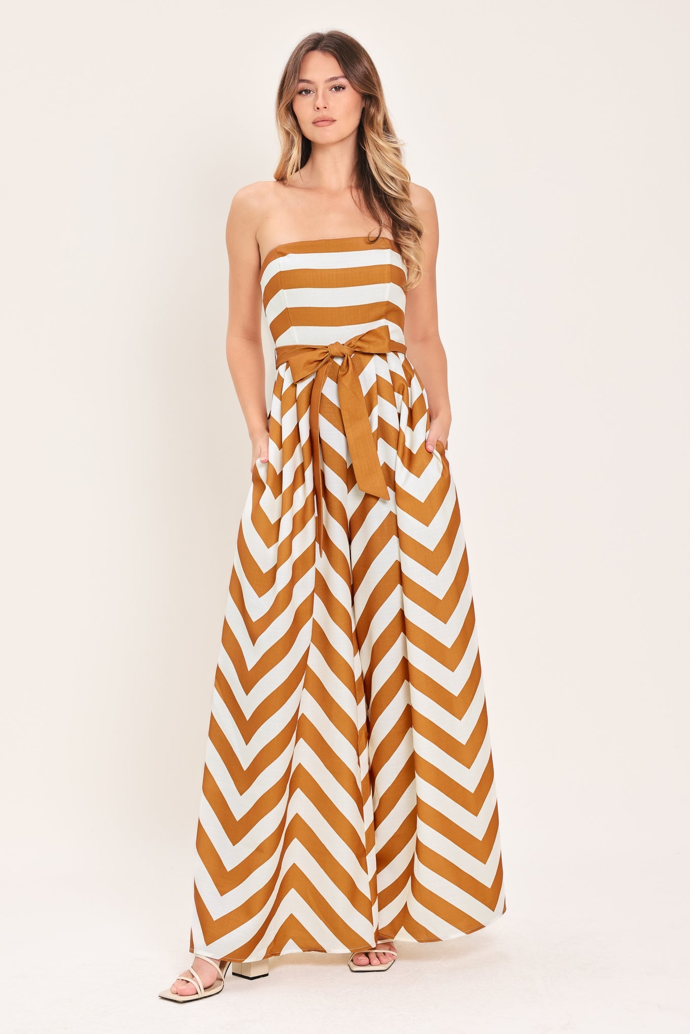 CINNAMON COAST WOVEN JUMPSUIT - Glamourous Grace