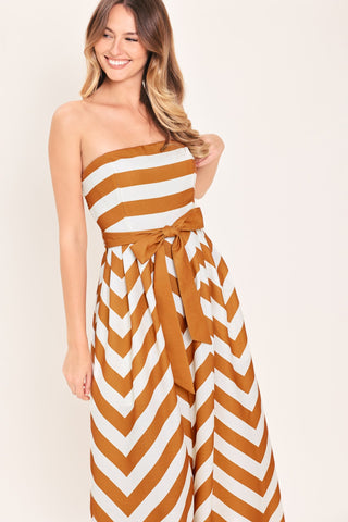 CINNAMON COAST WOVEN JUMPSUIT - Glamourous Grace
