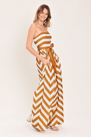 CINNAMON COAST WOVEN JUMPSUIT - Glamourous Grace