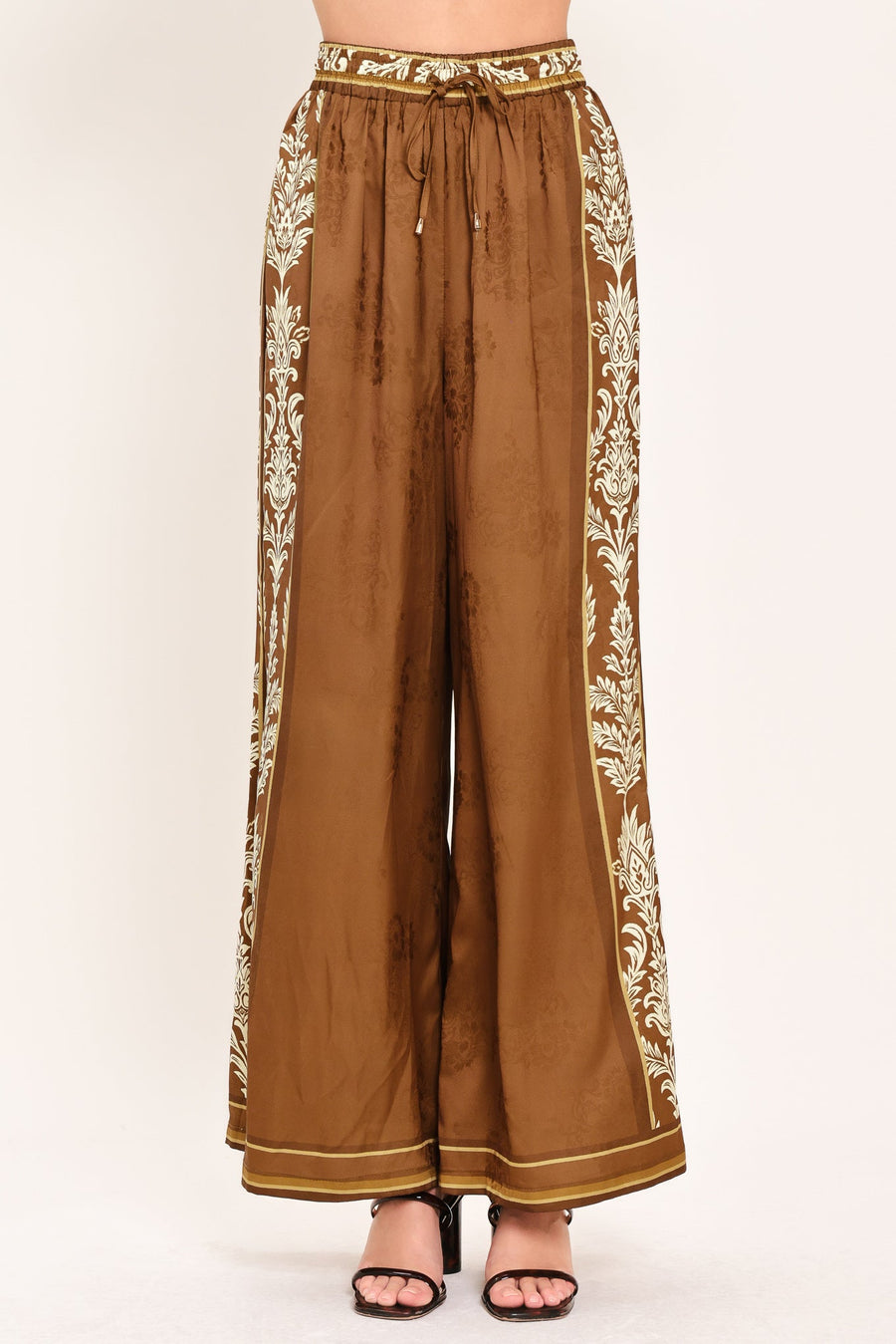 VINTAGE MANOR PALAZZO WOVEN PANTS - Glamourous Grace