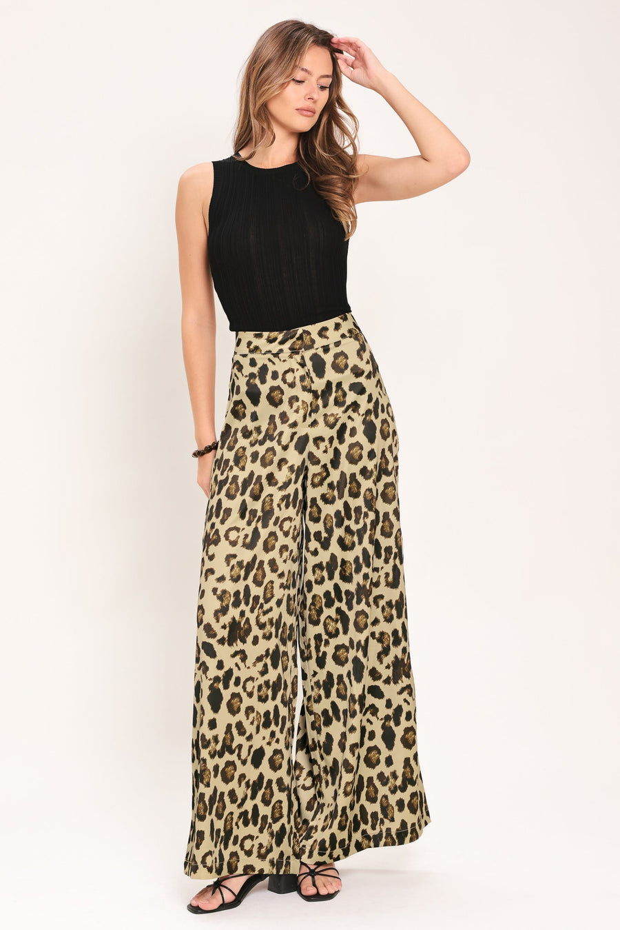 JUNGLE GLAM WOVEN WIDE LEG PANTS - Glamourous Grace