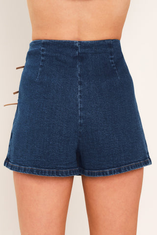 RETRO CAFÉ DENIM SKORT