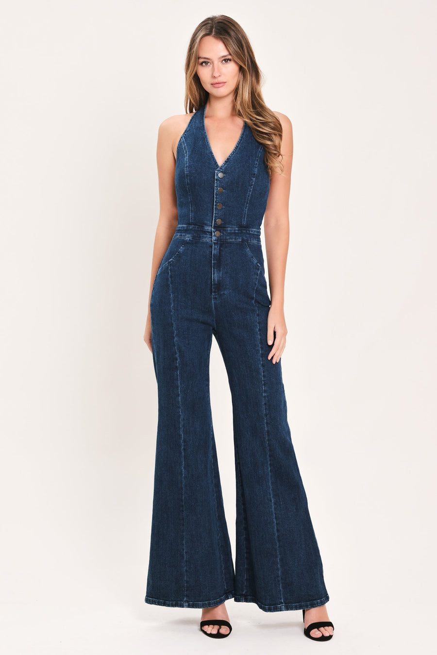 WESTBOUND BLUE SOUL DENIM JUMPSUIT - Glamourous Grace