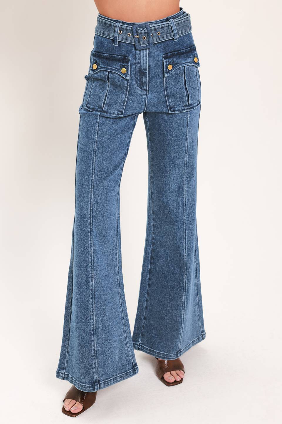 BLUE HORIZON HEIRESS DENIM PANTS - Glamourous Grace