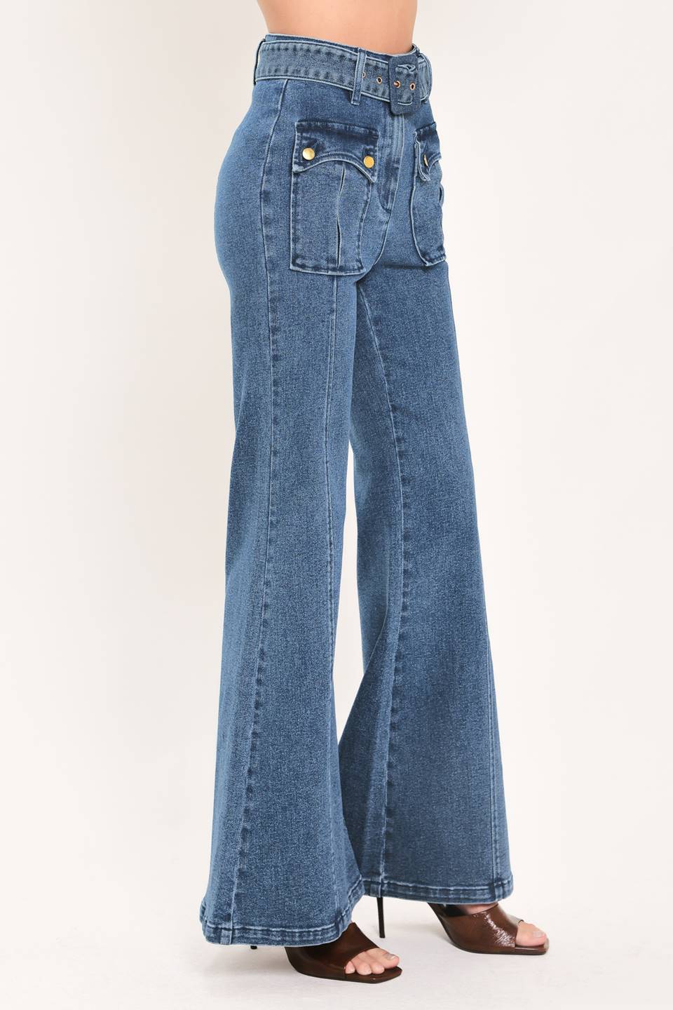 BLUE HORIZON HEIRESS DENIM PANTS - Glamourous Grace