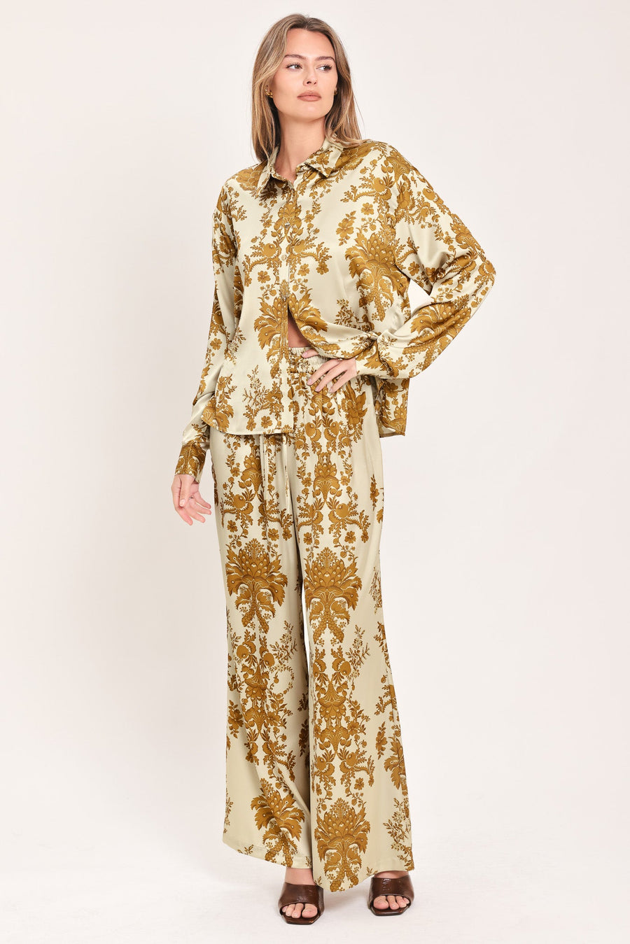 BAROQUE SUNSHINE WANDER WOVEN PANTS - Glamourous Grace