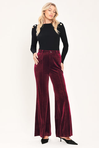 BORDEAUX EDGE BURGUNDY TAILORED PANTS