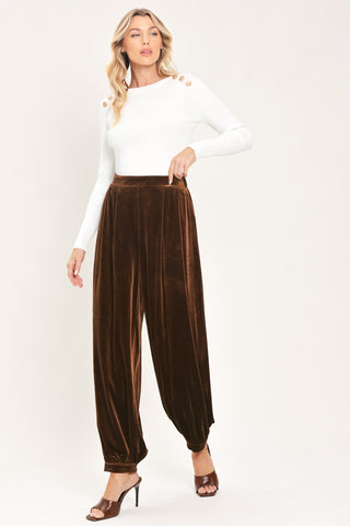 COCOA CITY BROWN TAILORED PANTS