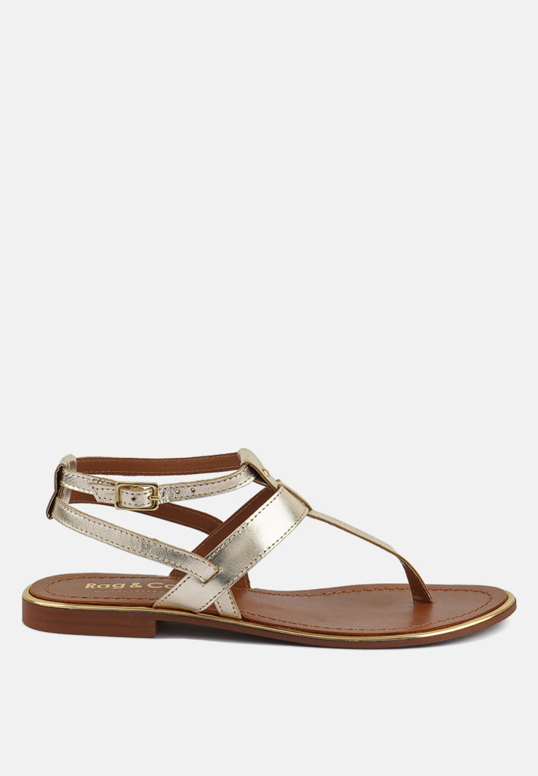 Irene Flat Thong Sandals - Glamourous Grace