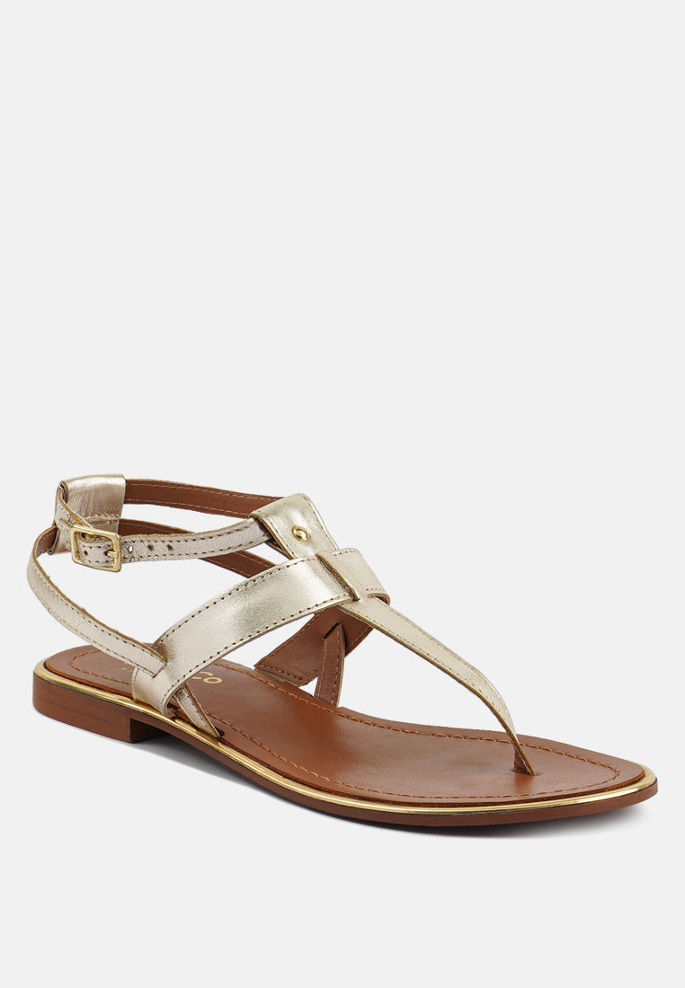 Irene Flat Thong Sandals - Glamourous Grace
