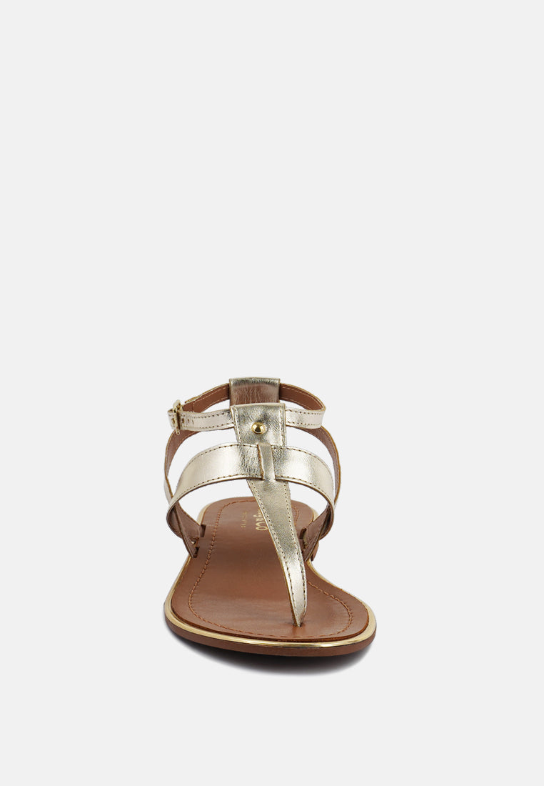 Irene Flat Thong Sandals - Glamourous Grace