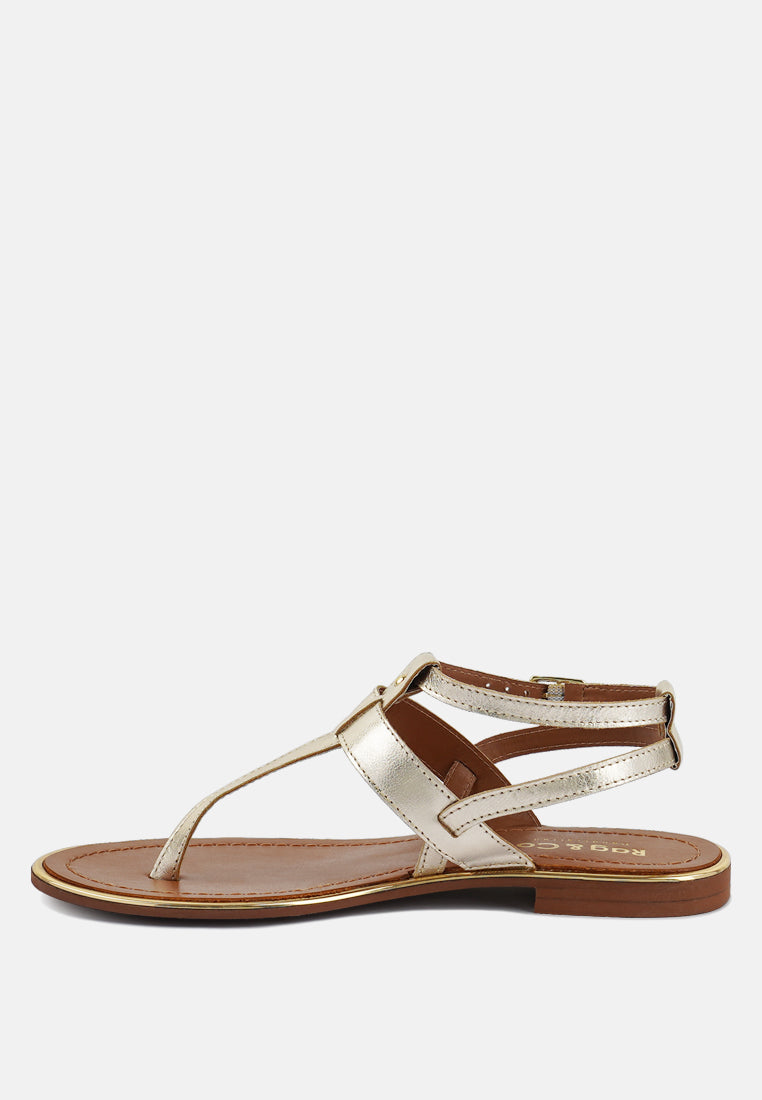 Irene Flat Thong Sandals - Glamourous Grace