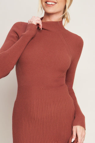 STOLEN KISSES SWEATER MIDI DRESS - Glamourous Grace
