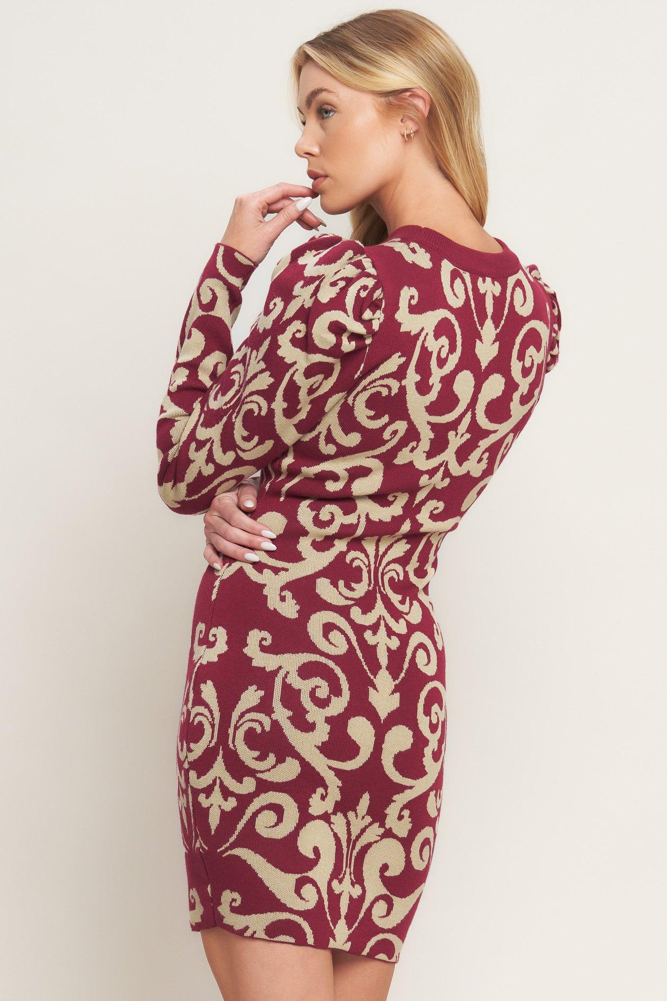 BASK IN LOVE SWEATER MINI DRESS - Glamourous Grace