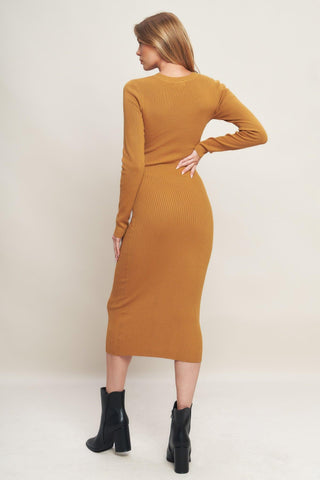 BE WITH YOU SWEATER MIDI DRESS - Glamourous Grace