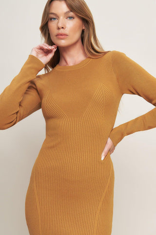 BE WITH YOU SWEATER MIDI DRESS - Glamourous Grace