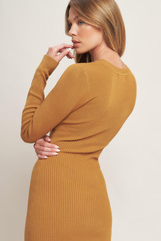 BE WITH YOU SWEATER MIDI DRESS - Glamourous Grace