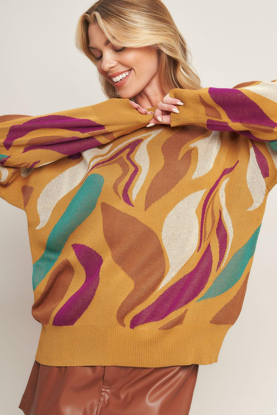READY TO ADORE SWEATER TOP - Glamourous Grace
