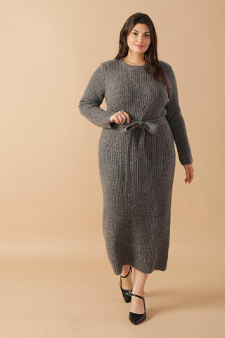 BE GOOD TO ME SWEATER MIDI DRESS - Glamourous Grace