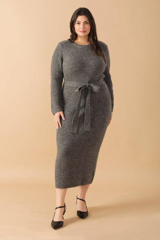 BE GOOD TO ME SWEATER MIDI DRESS - Glamourous Grace