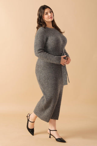 BE GOOD TO ME SWEATER MIDI DRESS - Glamourous Grace