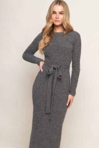 BE GOOD TO ME SWEATER MIDI DRESS - Glamourous Grace