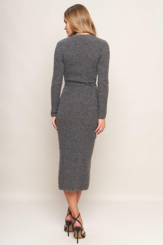 BE GOOD TO ME SWEATER MIDI DRESS - Glamourous Grace