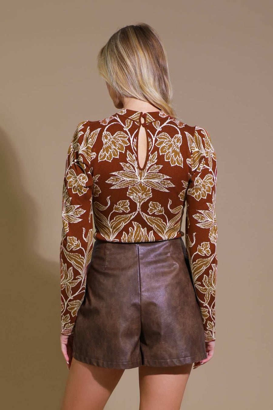 WARM AFTERNOONS JACQUARD SWEATER TOP - Glamourous Grace
