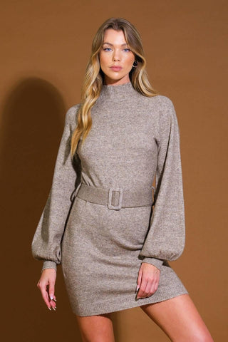ALONG THE SHORELINE  SWEATER MIDI DRESS - Glamourous Grace
