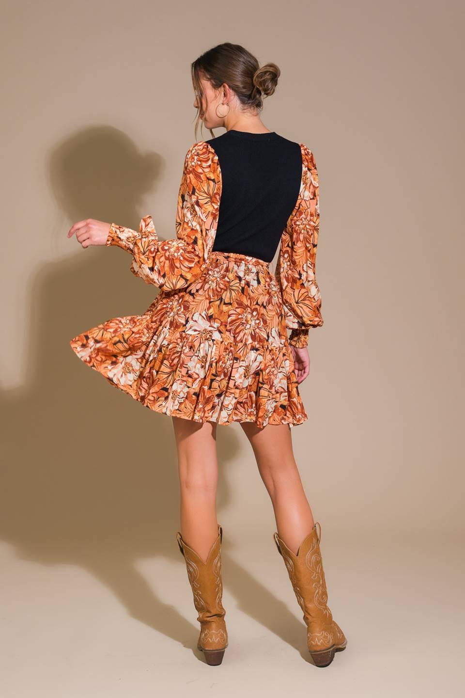 FLIRTY DREAMER SWEATER MINI DRESS - Glamourous Grace