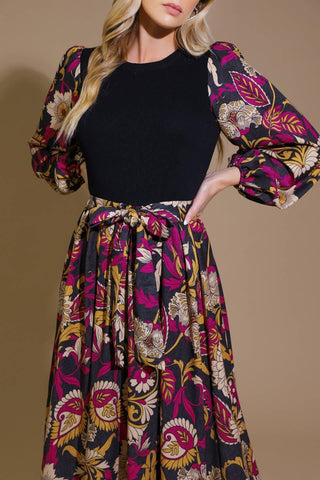 CRUSHING ON COZY WOVEN MIDI DRESS - Glamourous Grace