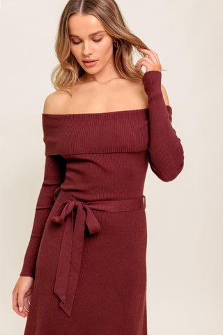 ALL A FANTASY SWEATER MIDI DRESS - Glamourous Grace