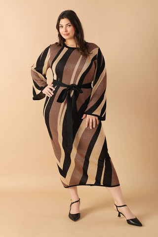 PUT ON A SMILE MIDI SWEATER DRESS - Glamourous Grace