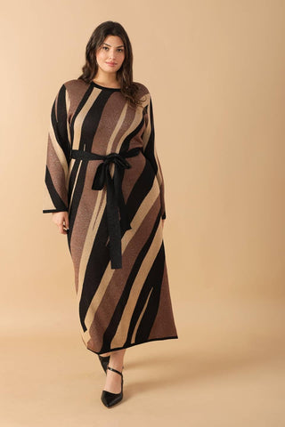 PUT ON A SMILE MIDI SWEATER DRESS - Glamourous Grace