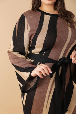PUT ON A SMILE MIDI SWEATER DRESS - Glamourous Grace