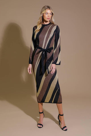 PUT ON A SMILE MIDI SWEATER DRESS - Glamourous Grace