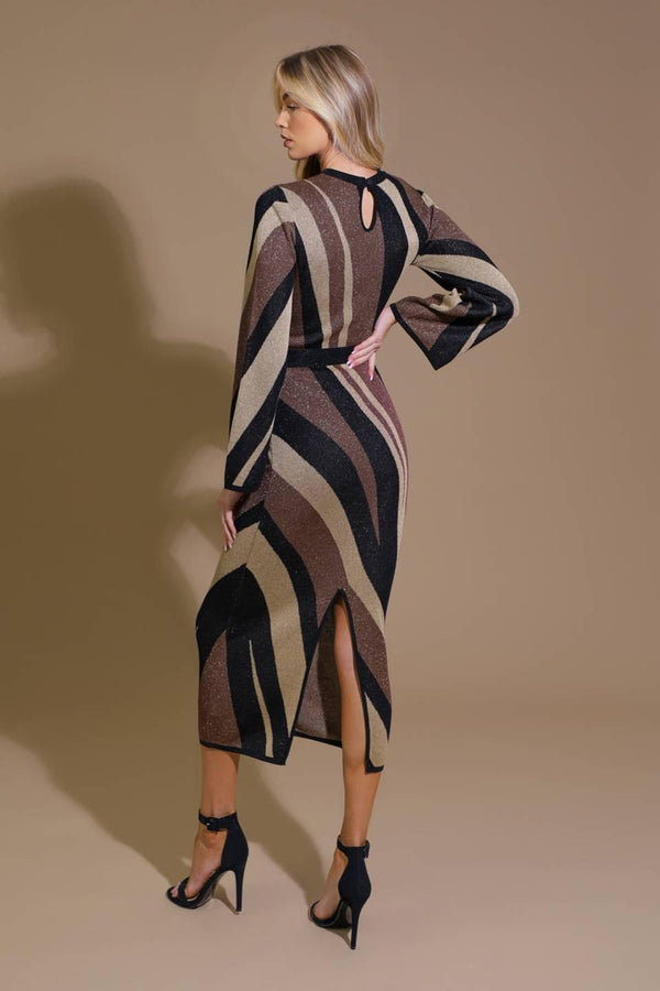 PUT ON A SMILE MIDI SWEATER DRESS - Glamourous Grace