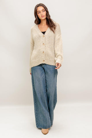 WEEKEND WARMTH SWEATER KNIT CARDIGAN - Glamourous Grace