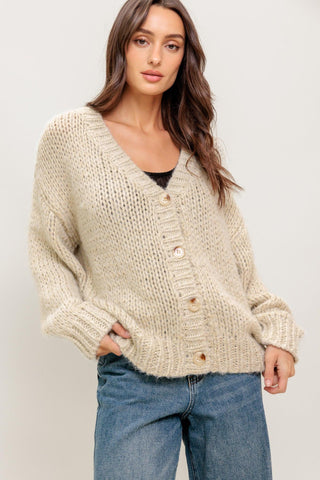 WEEKEND WARMTH SWEATER KNIT CARDIGAN - Glamourous Grace