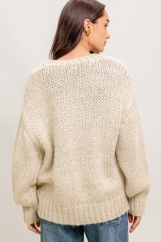 WEEKEND WARMTH SWEATER KNIT CARDIGAN - Glamourous Grace