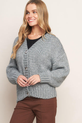 WEEKEND WARMTH SWEATER KNIT CARDIGAN - Glamourous Grace
