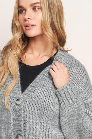 WEEKEND WARMTH SWEATER KNIT CARDIGAN - Glamourous Grace