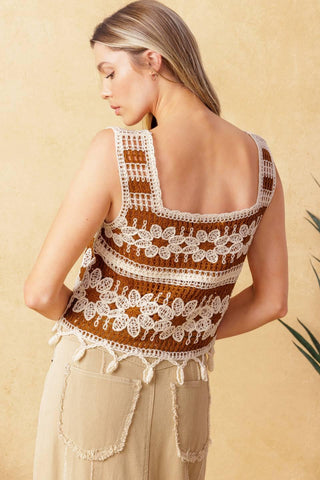 WISHFUL THINKING CROCHET TOP